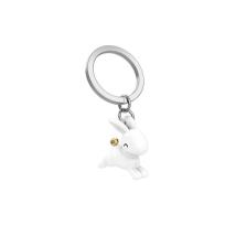 Opakowanie Brelok do kluczy 3D królik biały