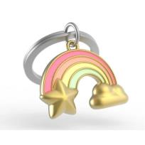 Opakowanie Brelok do kluczy 3D tęczowa chmurka z gwiazdą