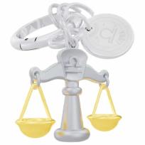 Opakowanie Brelok do kluczy 3D znak zodiaku Waga