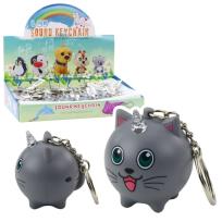 Opakowanie Brelok do kluczy jednorożec led szary