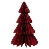 Opakowanie Choinka bordowa papierowa dekoracja 25cm