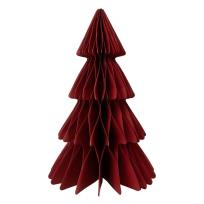 Opakowanie Choinka bordowa papierowa dekoracja 35cm