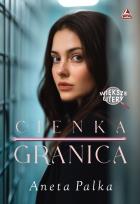 Okładka książki Cienka granica Większe litery