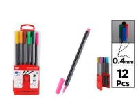 Opakowanie Cienkopis 0.4mm 12 kolorów