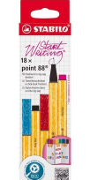 Opakowanie Cienkopis point 88 18 kolorów STABILO