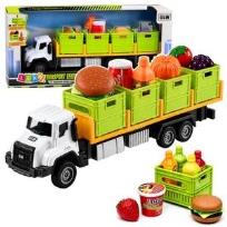 Opakowanie Ciężarówka Transportowa Z Produktami Spożywczymi