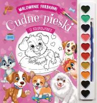 Okładka książki Cudne pieski. Malowanie farbkami