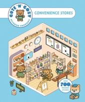 Okładka książki Cute 'n' Cozy Sticker Therapy. Convenience Stores