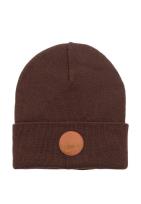 Opakowanie Czapka Beanie z bawełny organicznej brązowa