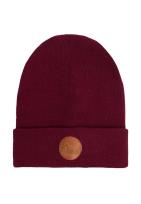 Opakowanie Czapka Beanie z bawełny organicznej karminowa