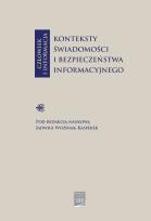 Okładka książki Człowiek i informacja: konteksty świadomości i bezpieczeństwa informacyjnego