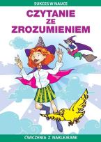 Okładka książki Czytanie ze zrozumieniem. Ćwiczenia z naklejkami