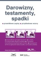 Okładka książki Darowizny, testamenty, spadki