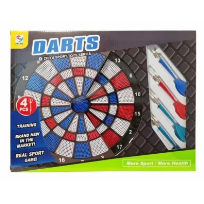 Opakowanie Dart z kolorową tarczą i czterema rzutkami