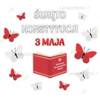 Opakowanie Dekoracja patriotyczna święto konstytucji 3 maja
