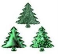 Opakowanie Dekoracje materiałowe choinki 32x32mm