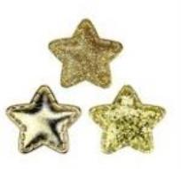 Opakowanie Dekoracje materiałowe gwiazdki 35x32mm