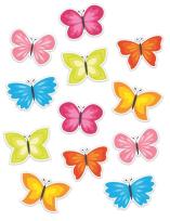 Opakowanie Dekoracje okienne dwustronne - Wiosna Motyle 12el