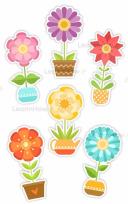 Opakowanie Dekoracje okienne - Wiosenne kwiaty12el