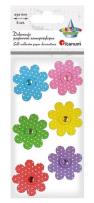 Opakowanie Dekoracje samoprzylepne 3D kwiaty mix 7szt
