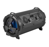 Okładka książki DENMEN GŁOSNIK BLUETOOTH 15W PODŚWIETLENIE -RADIO+MP3+USB+CZYTNIK KART SD BAZOOKA 15W