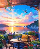 Opakowanie Diamentowa Mozaika Dom świt na patio NO-2000154