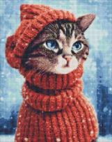 Opakowanie Diamentowa mozaika - Dziwna kotka 40x50cm