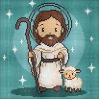 Opakowanie Diamentowa mozaika Kids - Ukochany Jezus 30x30cm