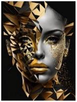 Opakowanie Diamentowa Mozaika Kobieta w złocie NO-1009647