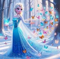 Opakowanie Diamentowa Mozaika Księżniczka lodowa i czarodziejskie motyle NO-2001404