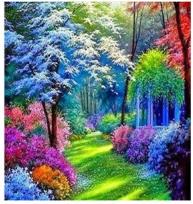 Opakowanie Diamentowa Mozaika Las kolorowy NO-1006292