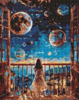 Opakowanie Diamentowa mozaika - Marzycielska noc 40x50cm