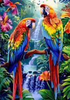 Opakowanie Diamentowa Mozaika Papugi z wodospadem NO-2001752