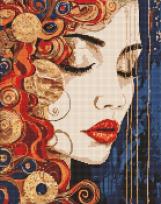 Opakowanie Diamentowa mozaika - Piękna dziewczyna 40x50cm