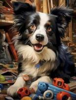 Opakowanie Diamentowa Mozaika Pies  w zabawkach NO-2000137