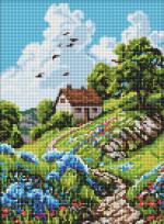 Opakowanie Diamentowa mozaika - Przytulny domek 30x40cm