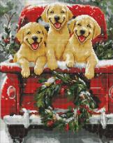 Opakowanie Diamentowa mozaika - Psia przejażdżka 40x50cm