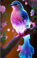 Opakowanie Diamentowa Mozaika Ptak magiczny świecący NO-2000396