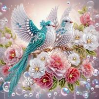 Opakowanie Diamentowa Mozaika Ptaki w kwiatach i bańkach NO-2002235