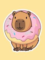 Opakowanie Diamentowa mozaika - Słodka kapibara 15x20cm