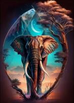 Opakowanie Diamentowa Mozaika Słoń klejnot Afryki NO-2000184