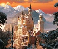 Opakowanie Diamentowa Mozaika Zamek w Alpach zimą NO-1006423