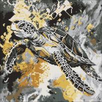 Opakowanie Diamentowa mozaika - Złoty żółw 40x40cm