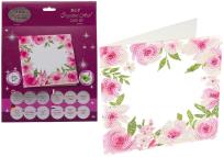 Opakowanie Diamentowa mozika Ramka kwiatowa 18x18cm