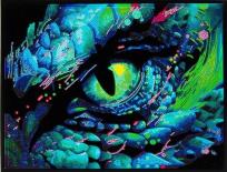 Opakowanie Diamond Dotz - Adults Flocked Neon Dragon Eye.
