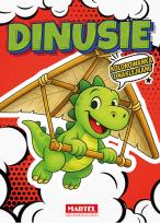 Okładka książki Dinusie. Kolorowanka komiksowa z naklejkami