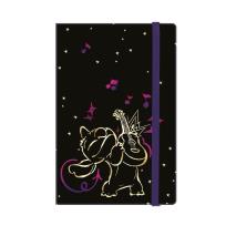 Opakowanie DISNEY GOLD - NOTES  A5 /80 K. LINIA Z GUMKĄ - WZÓR 2 - STITCH /12/