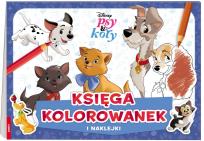 Okładka książki Disney Psy & Koty. Księga kolorowanek