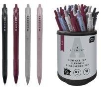 Opakowanie Długopis auto czarny z grip. EASY Academy (36szt)