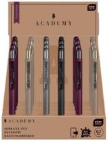 Opakowanie Długopis automat. Academy 0,7mm czarny (24szt)
